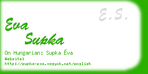 eva supka business card